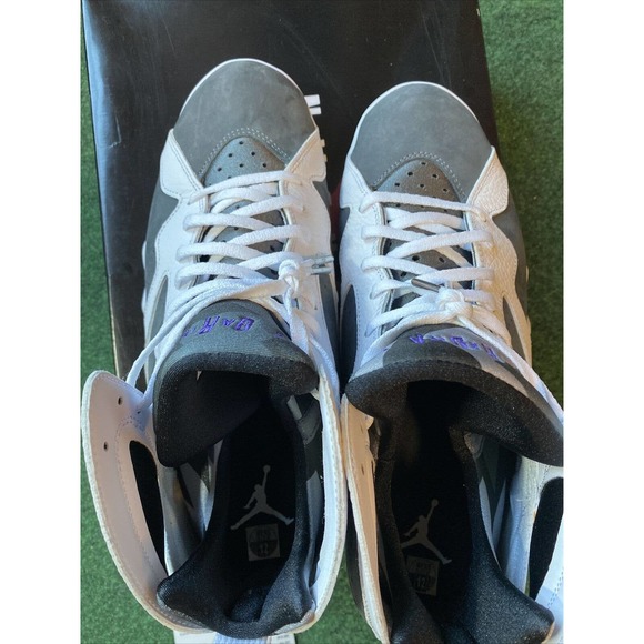 Nike Air Jordan Retro 7 \'Flint Grey Purple\' 2021 - Men\'s Size 12 (CU9307-100)